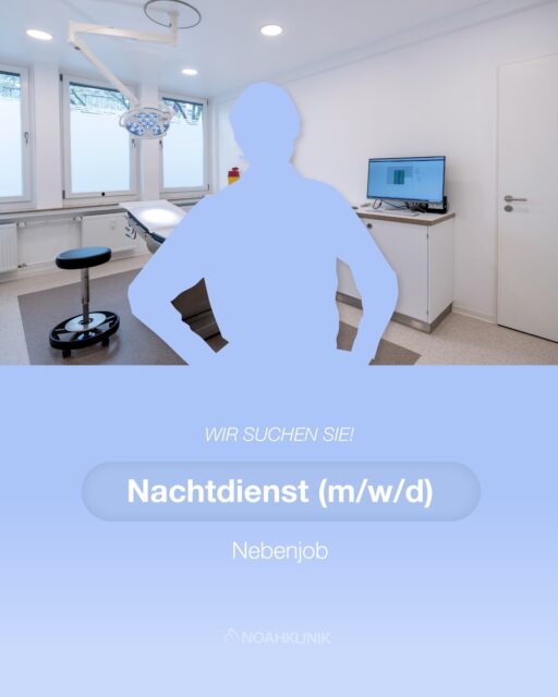 Active at night, free during the day 🩺✨ - we are looking for reinforcements for our night shift. Apply now! ✉️#noahklinikkassel #jobshessen #plastic surgery