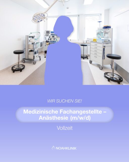 We are looking for you! 🩺 MFA Anaesthesia with OR experience for our team in the clinic. Apply now! ✉️