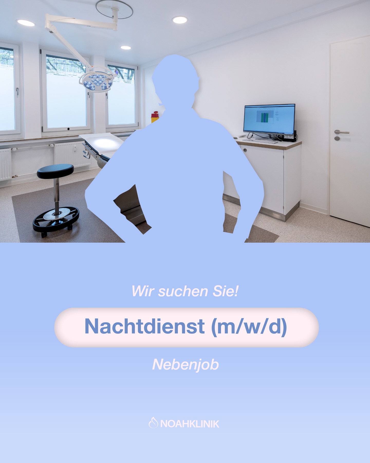 Wir suchen dich 🌙✨ MFA (m/w/d) / Nachtdienst / für unser Team in Kassel 👉 Jetzt bewerben: jobs@noahklinik.de #jobshessen #plastischechirurgie #noahklinik #mfajobs #jobskassel