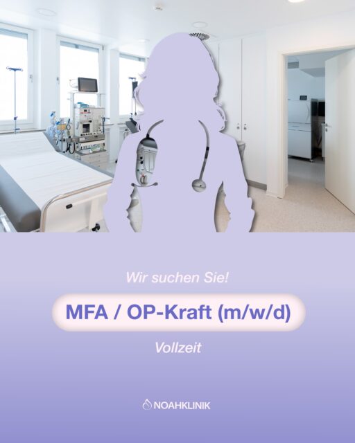 Wir suchen dich 👩⚕️✨ Medizinische Fachangestellte (m/w/d) (OP-Karft) für unser Team in Kassel 👉 Jetzt bewerben: jobs@noahklinik.de #jobshessen #plastischechirurgie #noahklinik #mfajobs #jobskassel
