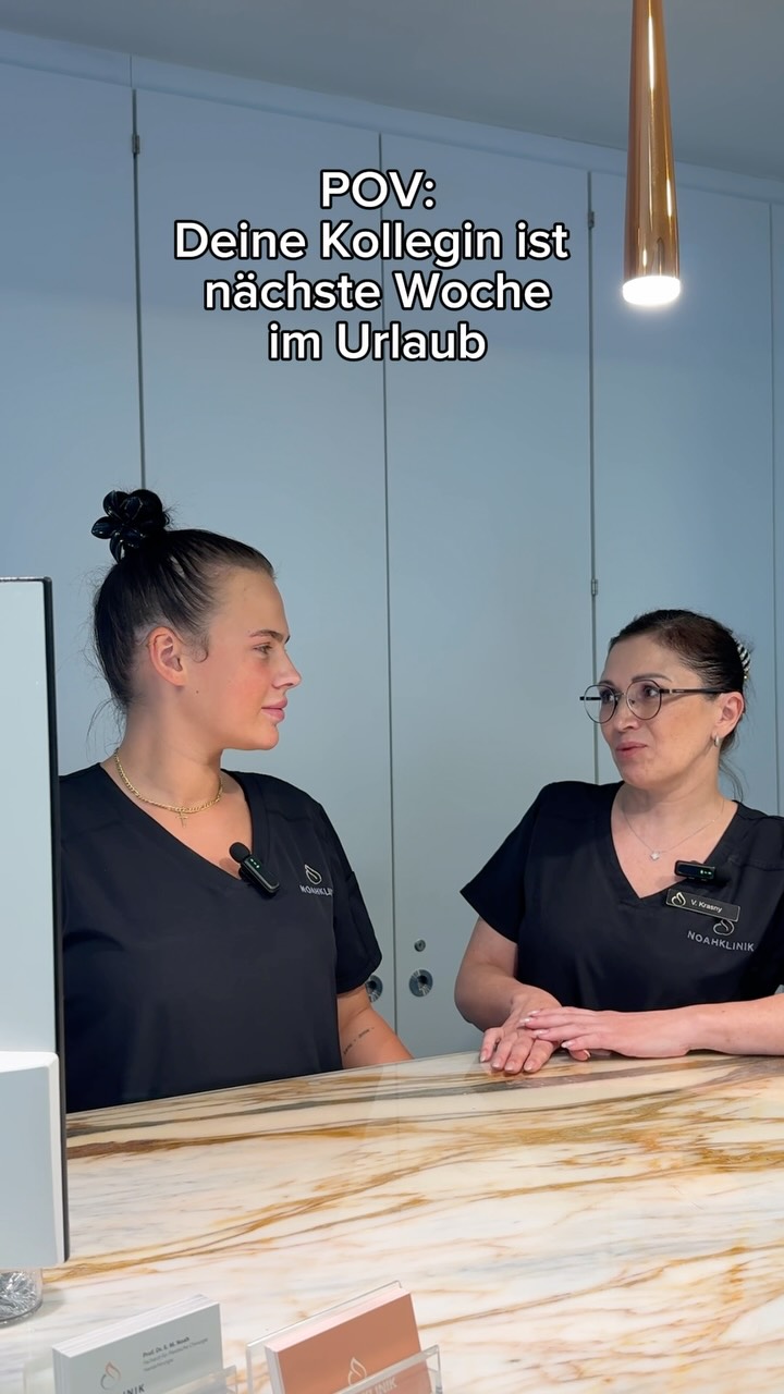 Urlaubsvertretung? So kann man es natürlich auch machen 😂 #noahklinik #plastischechirurgie #ästhetischechirurgie #klinikalltag #pov