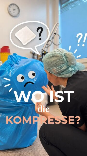 Wenn du dir zu 100 % sicher bist, dass es 10 Kompressen waren…aber nur 9 wiederzufinden sind. 😂#noahklinik #plastischechirurgie #klinikalltag #ästhetischechirurgie #funny