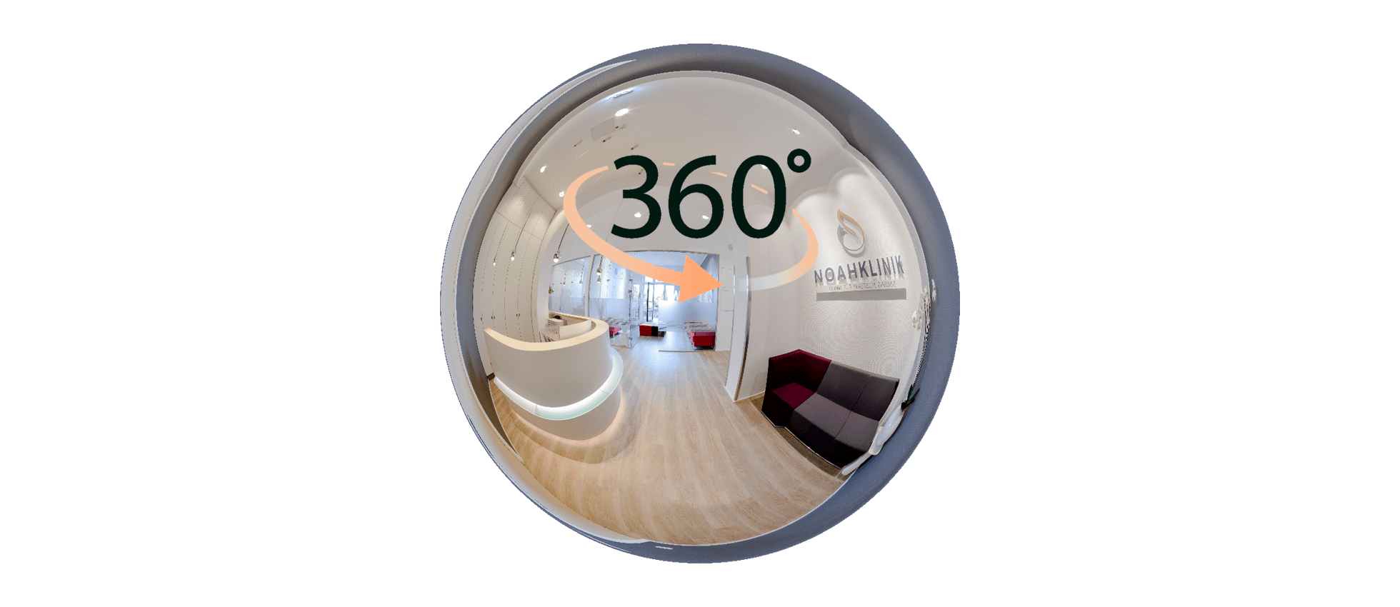 360° tour through the practice rooms of the Noah Clinic
