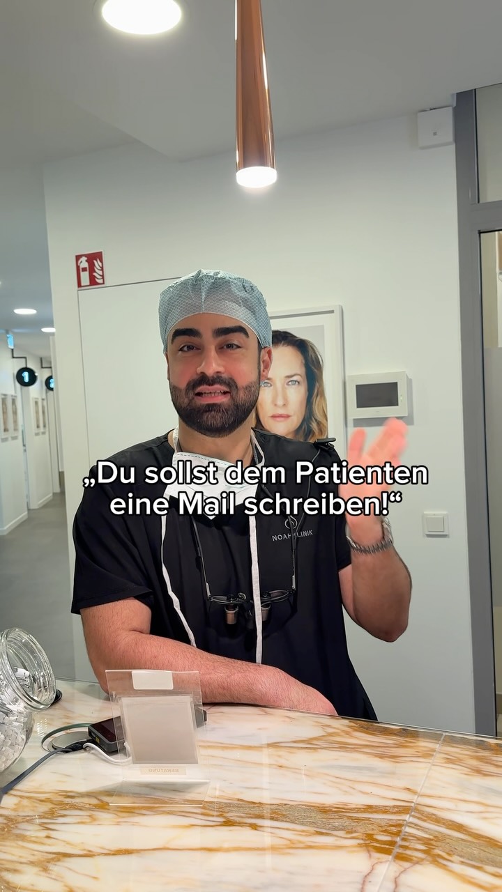 Die Antwort auf WhatsApp lässt zwar auf sich warten aber die E-Mail an den Patienten ist gleich raus 😂
#noahklinik #plastischechirurgie #ästhetischechirurgie #klinikalltag #behindthescenes